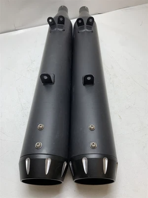 $499 • Buy  Harley-Davidson 10-17 V Rod Bassani Slip On Mufflers 4  Black 1V17RB