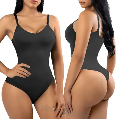 Women's Slimming Sculpting Shapewear Tummy Control Body Shaper Seamless Bodysuit • £12.79