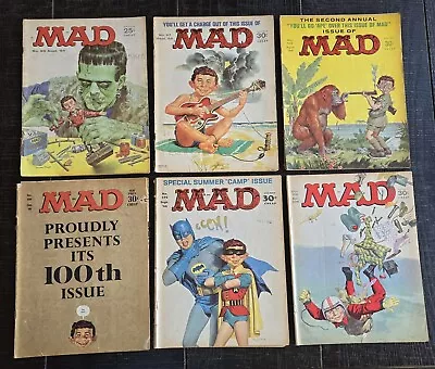 Mad Magazine Lot 1964-1966 1 Issue Each From 1964 & 1965. 4 Issues From 1966. • $10