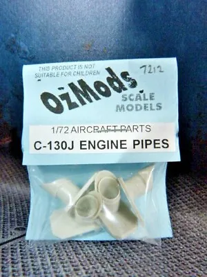 OzMods C-130J Engine Pipes Resin Details. Ozconv7212 1/72 Aircraft Kit Parts • $5.50