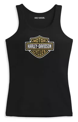 Harley-Davidson® Women's Tank Bar & Shield Logo Black (1W) 96391-21VW • $19.99