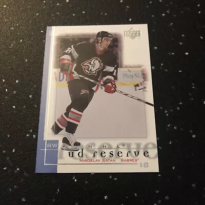 Miroslav Satan 2000 Upper Deck UD Reserve Ice Hockey #11 NHL Buffalo Sabres RW • $1.40