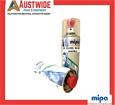 2k Gloss White Mipa Touch Up Spray Solid Diy Automotive Top Coat 400mls • $45.50
