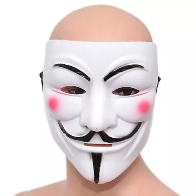 5 Anonymous Hacker V For Vendetta Guy Fawkes Halloween Fancy Dress Face Mask • £8.29