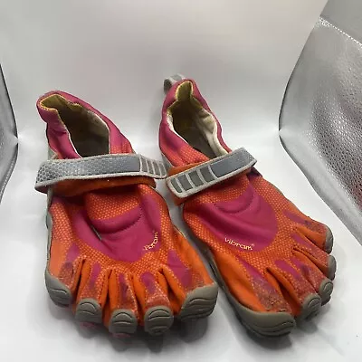 Fun Vibram Five Fingers Women's Shoe EU Size 39 Pink And Orange • $22.49