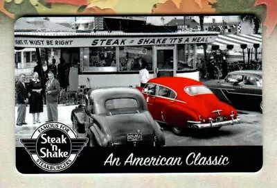STEAK 'N SHAKE An American Classic Red Car 2011 Gift Card ( $0 )  • $2.50