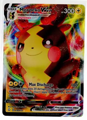 Morpeko VMAX 038/072 Ultra Rare Shining Fates Pokemon TCG Near Mint • $2.49