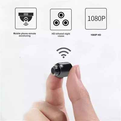 Mini Wifi Hidden Spy IP Camera Wireless HD 1080P Micro Security Night Vision Cam • £15.49