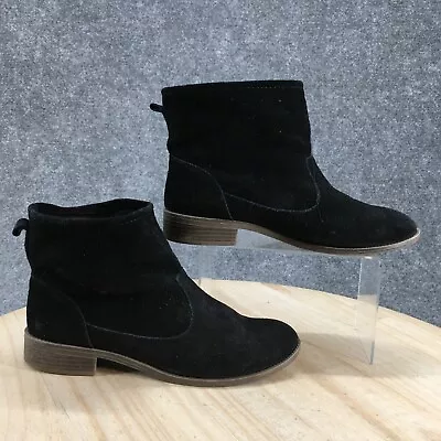 Mia Boots Women 8.5 M Exhibitt Ankle Booties NM947 Black Leather Casual Comfort • $31.99