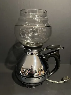 Vintage Cory Chrome And Glass Vacuum Coffee Maker Missing Metal Top • $194