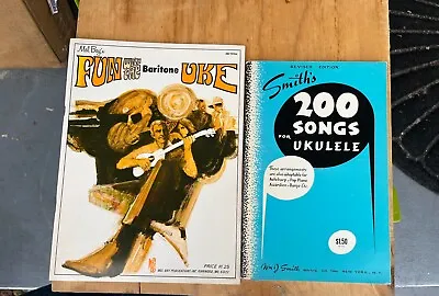 Fun Vintage Ukelele Instruction And Song Books For The Beginner • $12