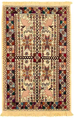 Traditional Vintage Hand-Knotted Carpet 4'7  X 6'11  Wool Area Rug • $367.40