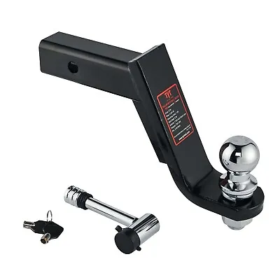 Trailer Hitch Mount With 2-Inch Ball & Pin/ Fits 2-in Receiver 7500 Lbs 6  Drop • $47.49