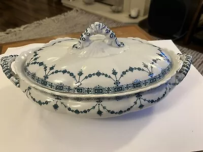 Losol Ware Keeling &co Ltd. Blue China Tureen Very Good Condition  • £15