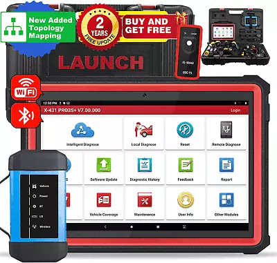 LAUNCH X431 Pro3S+ HD3 V+ HDIII Heavy Duty Truck Car Diagnostic Scanner Topology • $1449