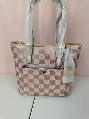 MICHAEL KORS JET SET ITEM MD SNAP PORKET TOTE Rose Gold NWT • $89