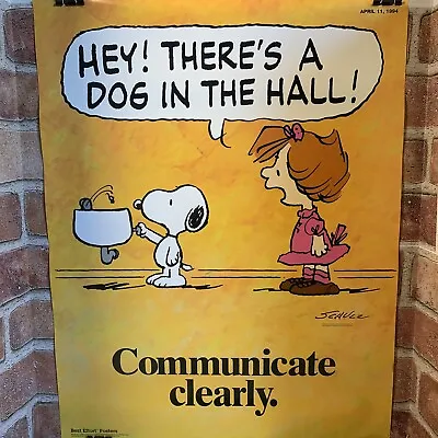 Vintage Snoopy Patty Peanuts Poster 22 X17  Workplace Communication Poster • $54.99