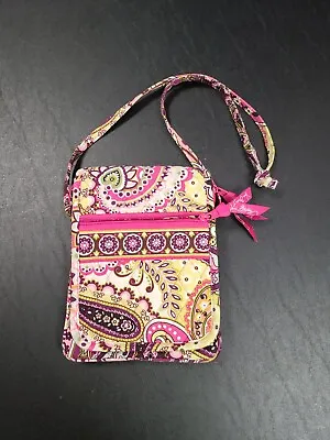 Vera Bradley VERY BERRY PAISLEY Crossbody Purse Tote Handbag Pre-owned Clean! • $15