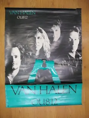 Original Vintage 1988 VAN HALEN OU812 Tour Album Promo POSTER 27 X 34  Warner • £144.72