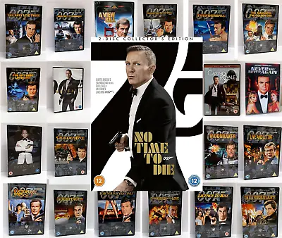 James Bond 007: Film Dvd Selection: Sean Connery Roger Moore Daniel Craig Etc • £3