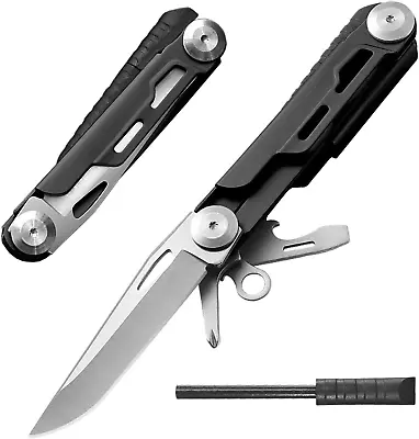 CABUGE Multitool Knife 6-In-1 Folding Pocket Knife For Men Multi Tool EDC Kniv • $14.49