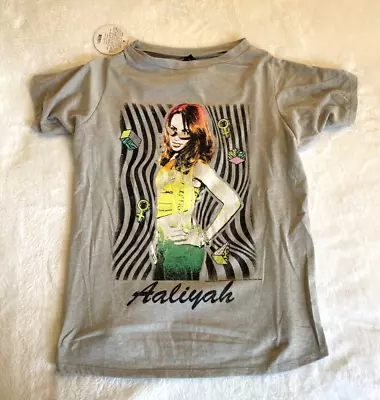 Rare Vintage Aaliyah Memorial T-Shirt Black Rap Tee For Dogs Pet Apparel Blended • $4.98