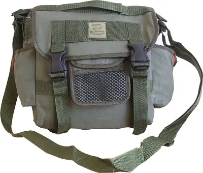 Mens Travel Army US Combat Canvas Messenger Sport Satchel Shoulder Bag Green New • £9.99