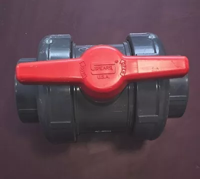 Spears Sch 80 PVC 4 Inch True Union Ball Valve Socket Connect 2322-040 - New • $179.99