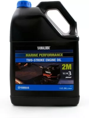 YAMAHA LUB-2STRK-M1-04 Yamalube 2M Marine 2-Stroke Oil NMMA TC-W3 Gallon;... • $34.39
