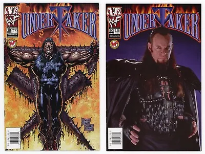 Undertaker #10 (NM- Cover A & Photo Variant SET) Final Last Issue WWF 2000 Chaos • £24.10