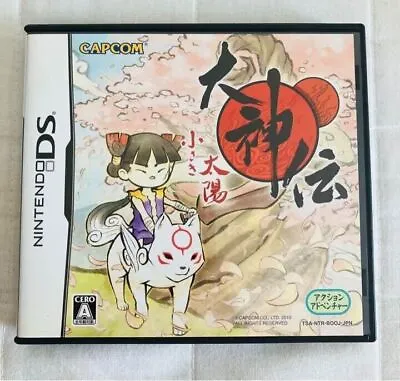 Okamiden Chiisaki Taiyo Nintendo DS From Japan Tested CAPCOM NDS Okami Ookami • £21.43