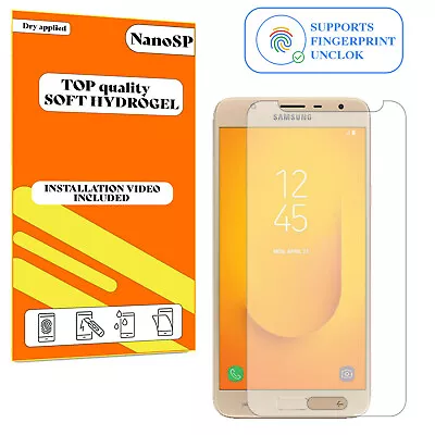 Screen Protector For Samsung Galaxy J7 Duo Hydrogel Cover - Clear TPU FILM • £3.98