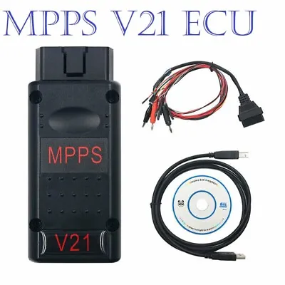 MPPS V21 ECU Flashing Chip Tuning Remapping EEprom Reader Writer Car Auto Tool • £29.98