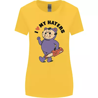 I Love My Haters Funny Halloween Womens Wider Cut T-Shirt • $10.56