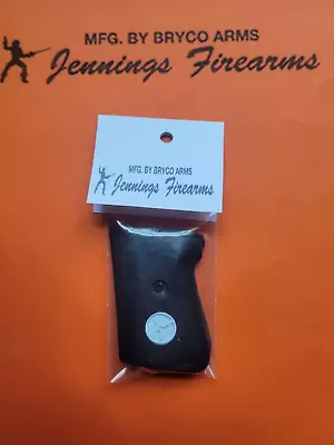 Bryco Arms Jenning J22 J25 22 25 New Black Wood Grips With Medallions • $25