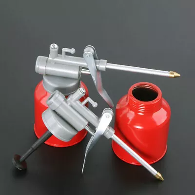 250ml Oil Can High Pressure Hand Pump Oiler Lubrication Metal Gun For Lubricants • $8.99