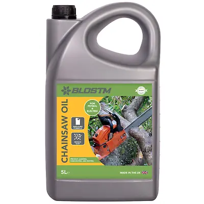BLOSTM Chainsaw Oil 5L Premium Grade Super Tacky All Makes Of Saw Bio-degradable • £23.99
