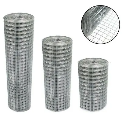 £24.95 • Buy Hot Dipped Galvanised Wire Mesh Fencing Garden Dog Chicken Aviary Rabbit Hutch 