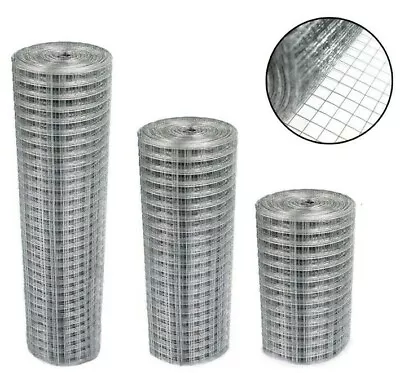 Hot Dipped Galvanised Wire Mesh Fencing Garden Dog Chicken Aviary Rabbit Hutch  • £24.95