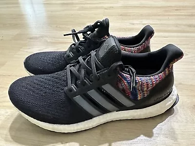 Adidas Ultraboost DNA Low Mens Running Shoes Black Multicolor FZ3807 Multi • $55