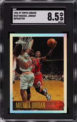 Michael Jordan 1996-97 Topps Chrome #139 REFRACTOR Parallel SGC 8.5 NM-MT+ • $5000