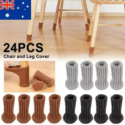 $9.99 • Buy AUS 24X Table Chair Leg Floor Protectors Knit Socks Sleeve Furniture Feet Cover