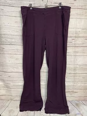 Women’s Purple Members Mark Soft Modal Pants-2XL • $0.99