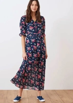 £75 • Buy Brora Silk Cotton Sweet Pea Prince Dress Size 14