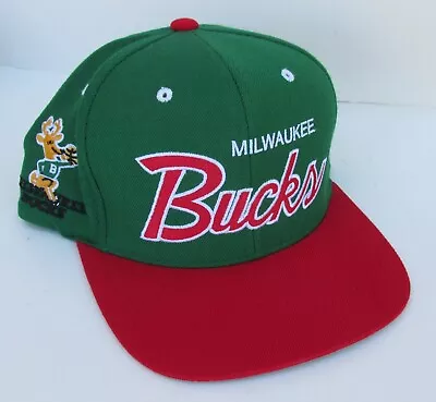 Mitchell & Ness NBA Milwaukee Bucks  Snapback Hat Script Hardwood Classics • $21.99
