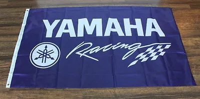 Yamaha Factory Racing Team Flag Garage Sign Banner Motorcycle Bike Moto GP  XZ • $13.17