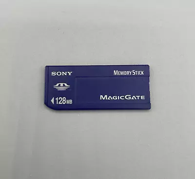 Sony Memory Stick Magic Gate 128MB MSH-128 Camera Memory Card CyberShot In Case • $19.99