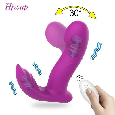 Powerful Flapping Prostate Massager Dual Motor Waterproof Vibrator Wireless • $22.99