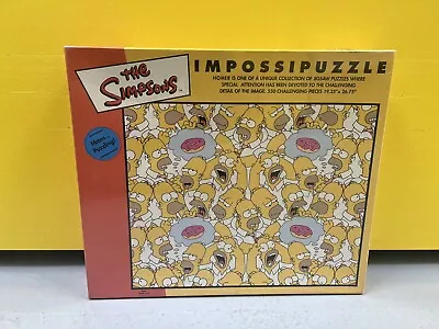 SIMPSONS DONUT IMPOSSIPUZZLE 2003 Homer 550 Piece Jigsaw - New And Sealed • £14.57