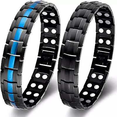 Magnetic Bracelet For Men Ultra Strength Titanium Steel Adjustable Gift • $34.16